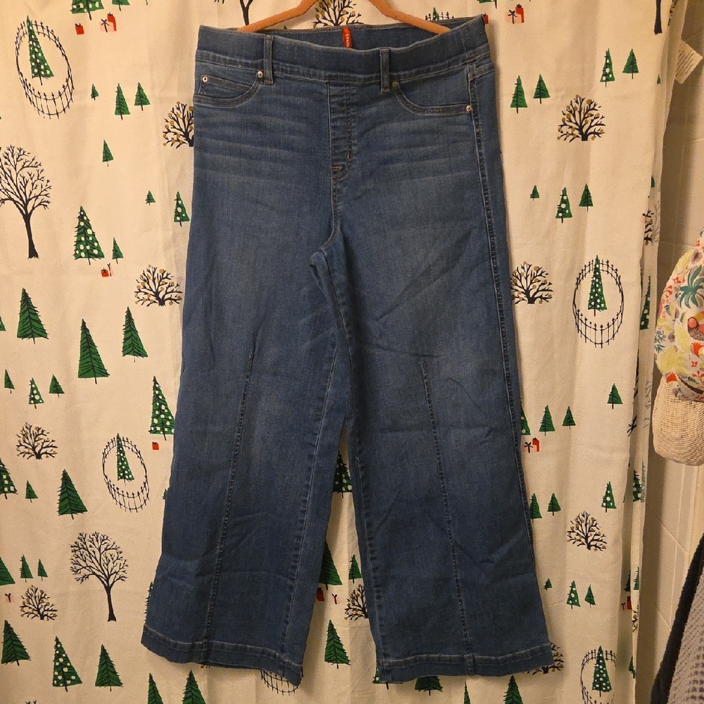 SPANX Classic Blue Wide Leg Jeans - XL